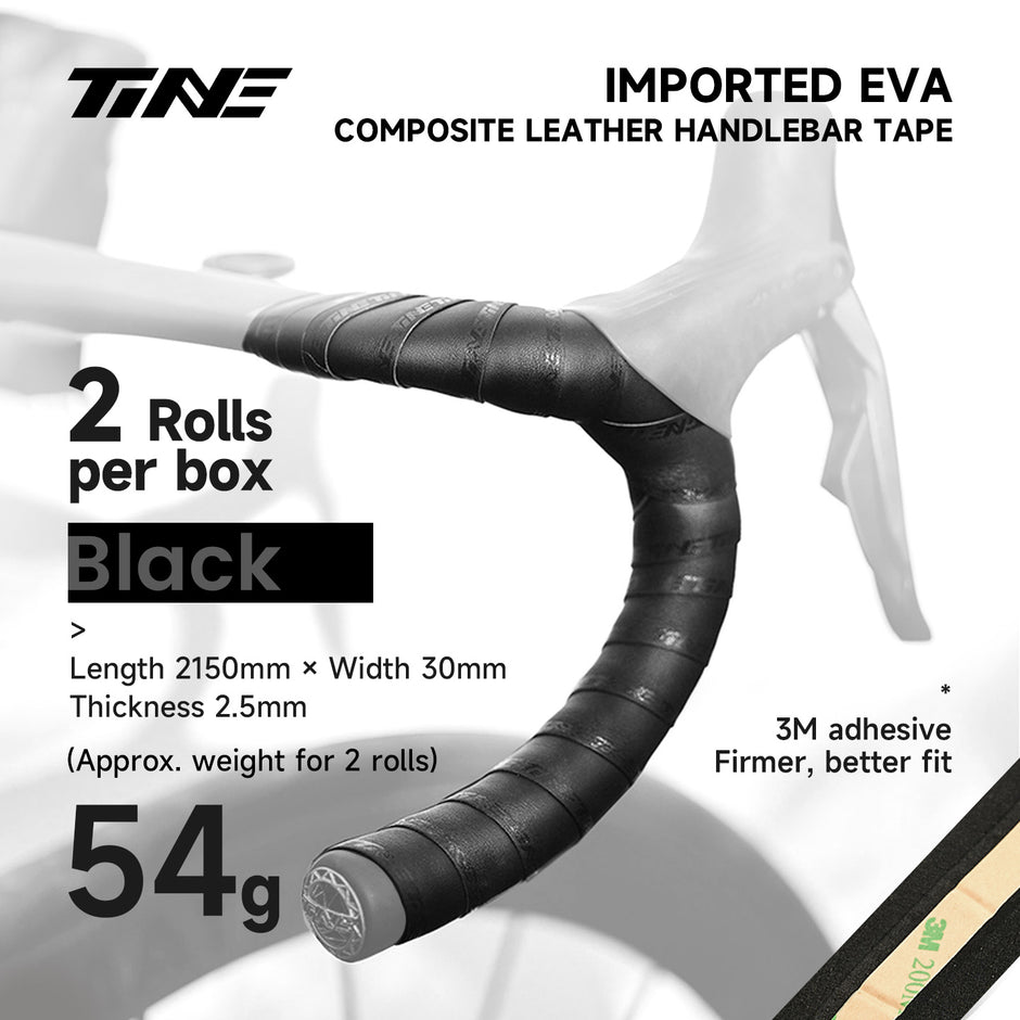 Ultra-Light Road Bike Handlebar Tape & Titanium bar end plug Kit