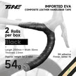 Ultra-Light Road Bike Handlebar Tape & Titanium bar end plug Kit