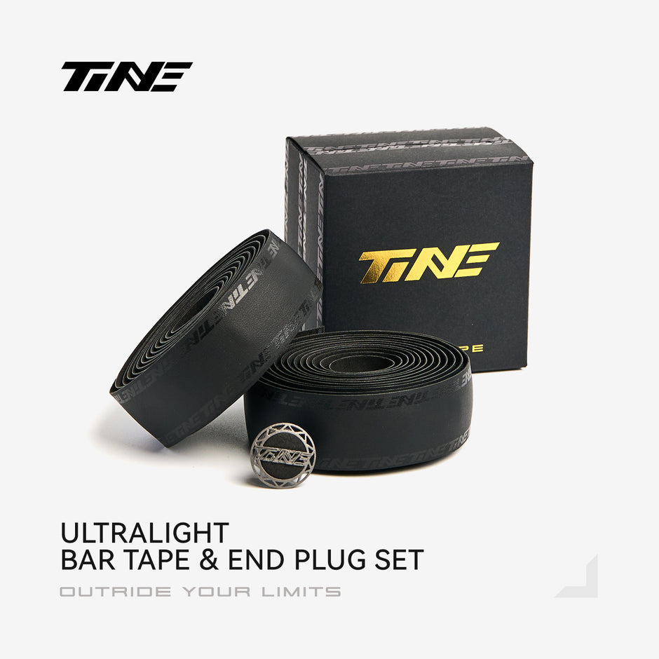 Ultra-Light Road Bike Handlebar Tape & Titanium bar end plug Kit