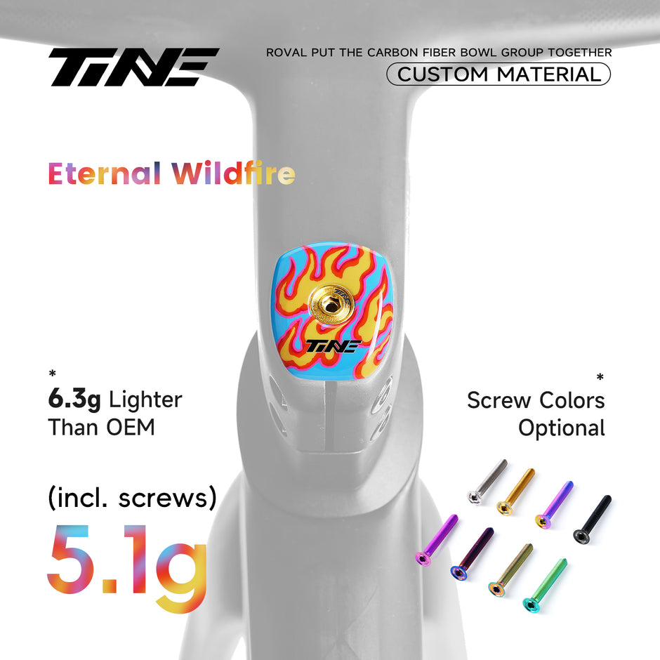 The Ultralight carbon white|headset top cover for S-WORKS Roval Rapide