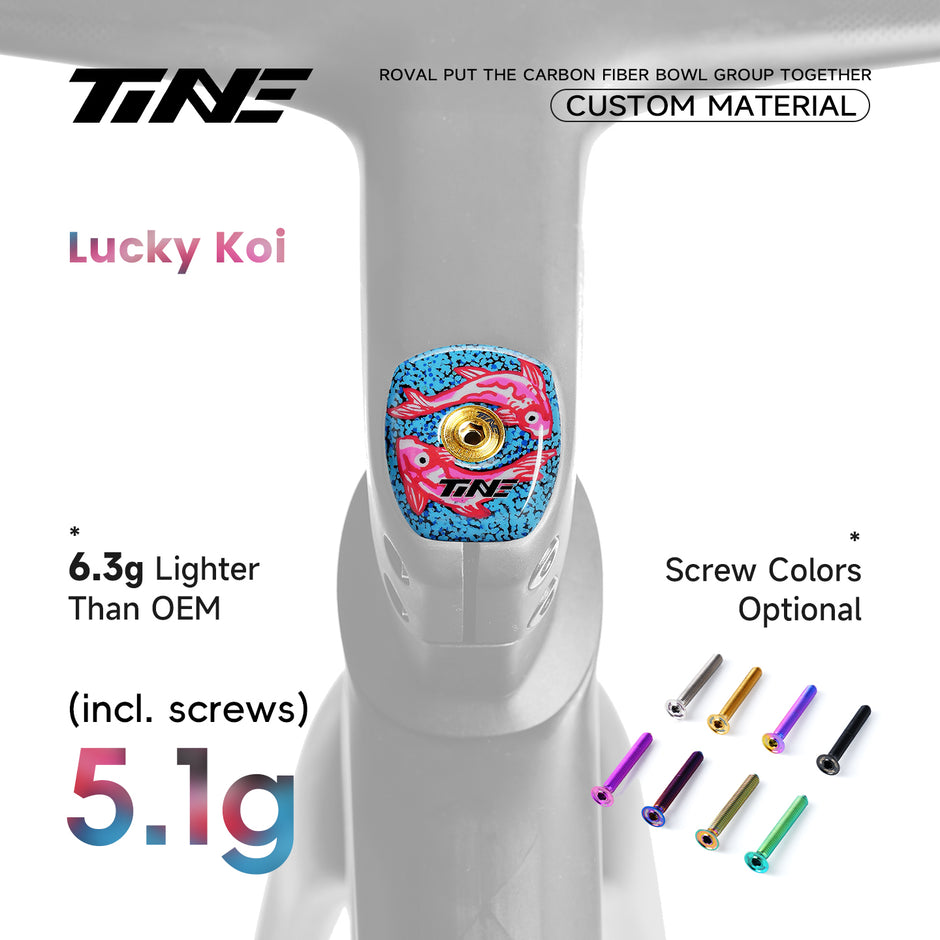 The Ultralight carbon white|headset top cover for S-WORKS Roval Rapide