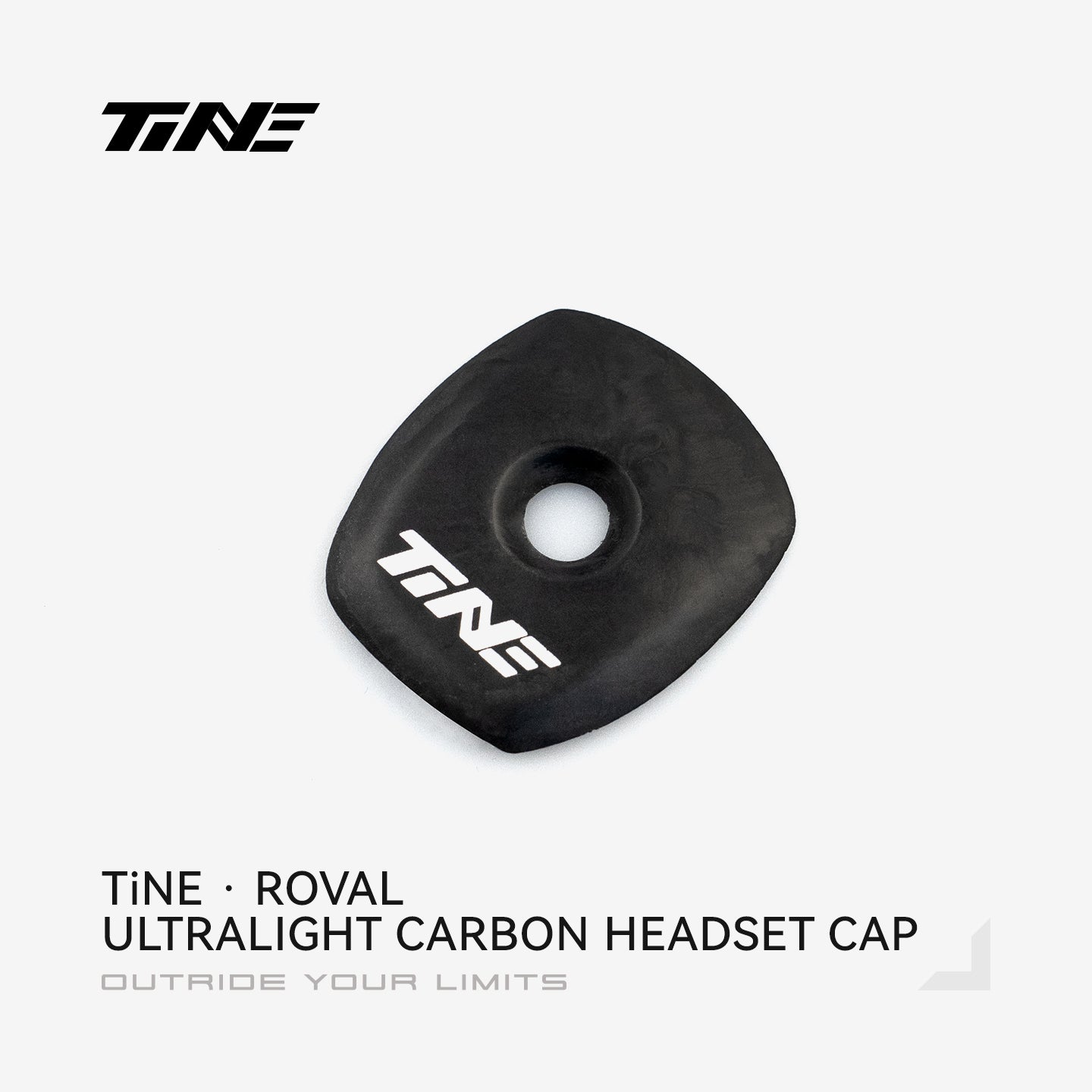 The Ultralight carbon white|headset top cover for S-WORKS Roval Rapide
