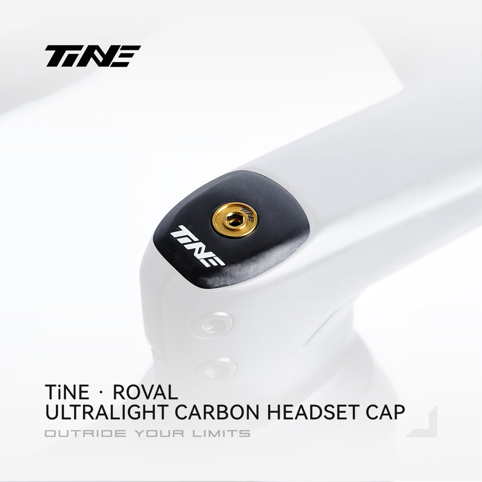 The Ultralight carbon white|headset top cover for S-WORKS Roval Rapide