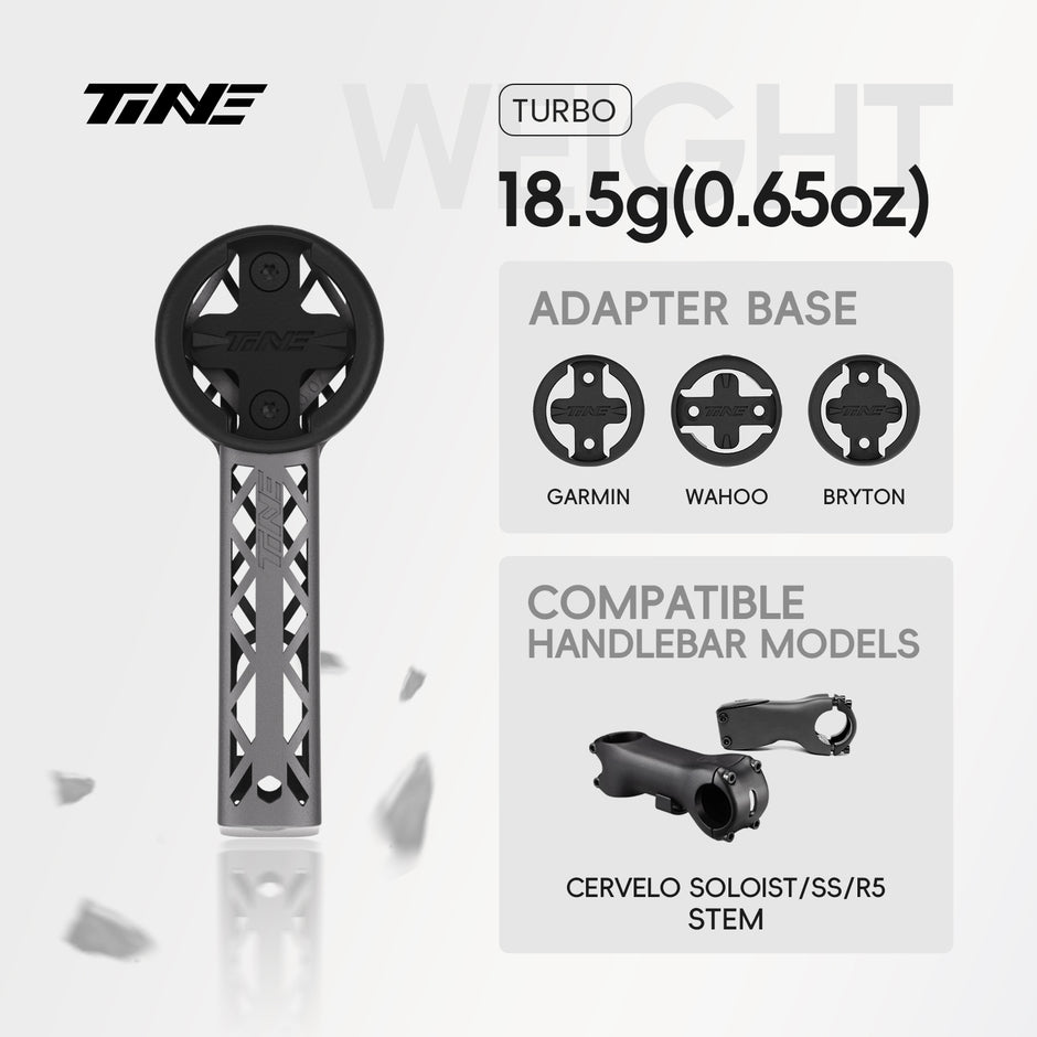 TiNE CERVELO SOLOIST/SS/R5 Stand | Titanium Bicycle Computer Mount
