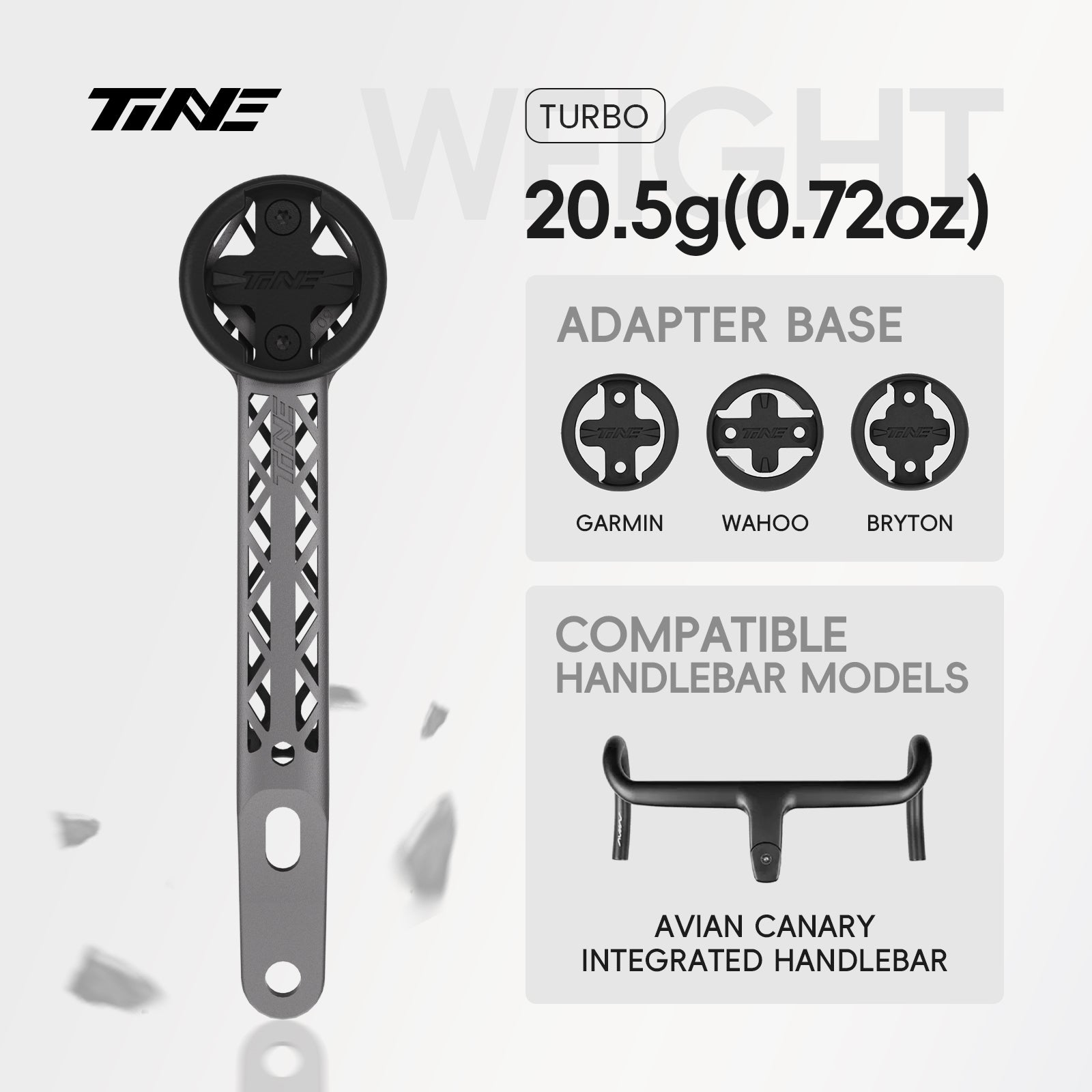 TiNE AVAIN roadbikes handlebars | Titanium Bicycle Computer Mount