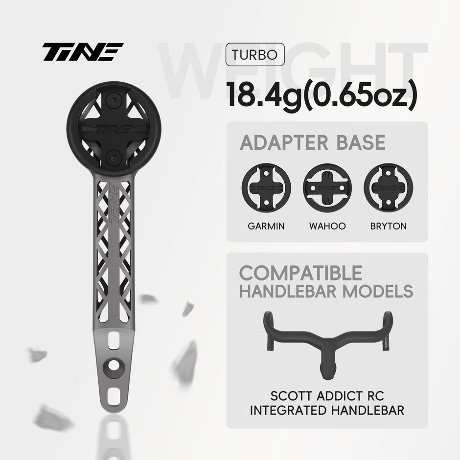 TiNE Scott addict RC (2020) | Titanium Bicycle Computer Mount