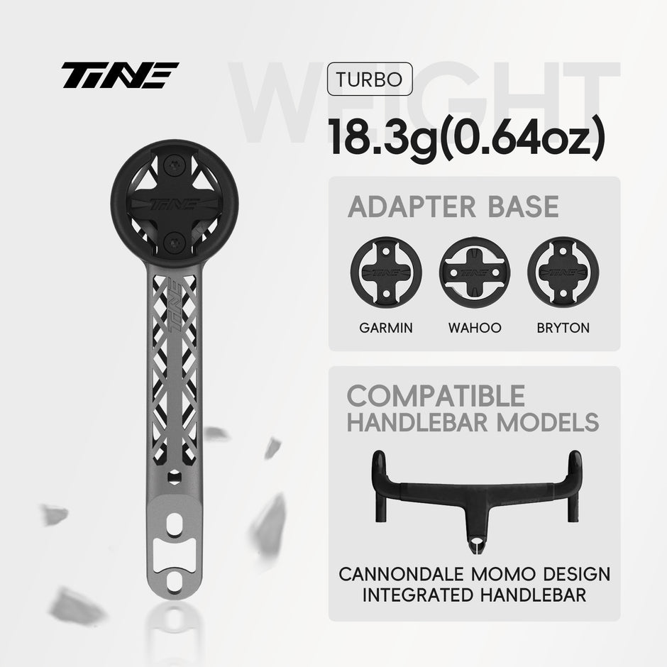 TiNE Cannondale momo design | Titanium Bicycle Computer Mount