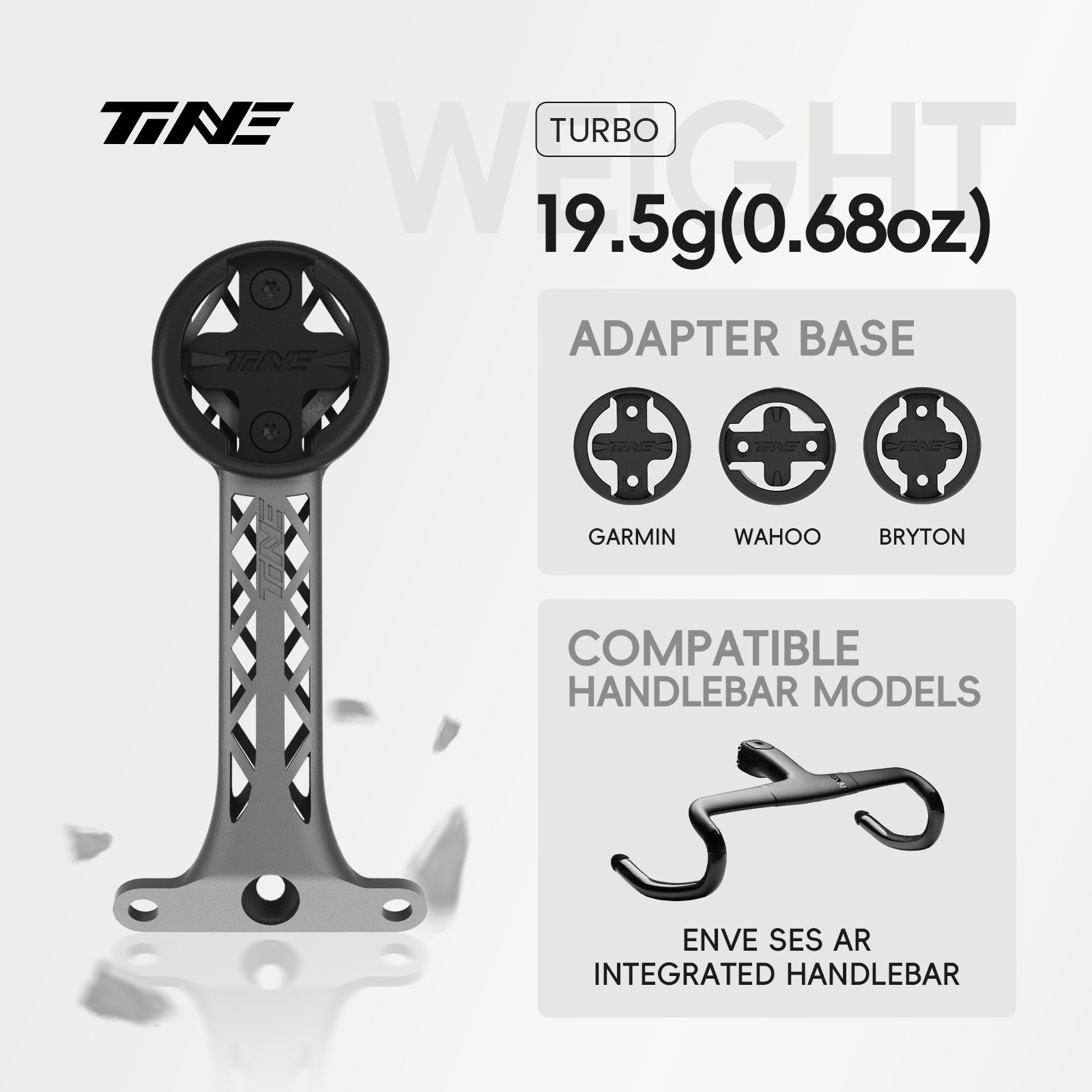 TiNE ENVE SES AR | Titanium Bicycle Computer Mount