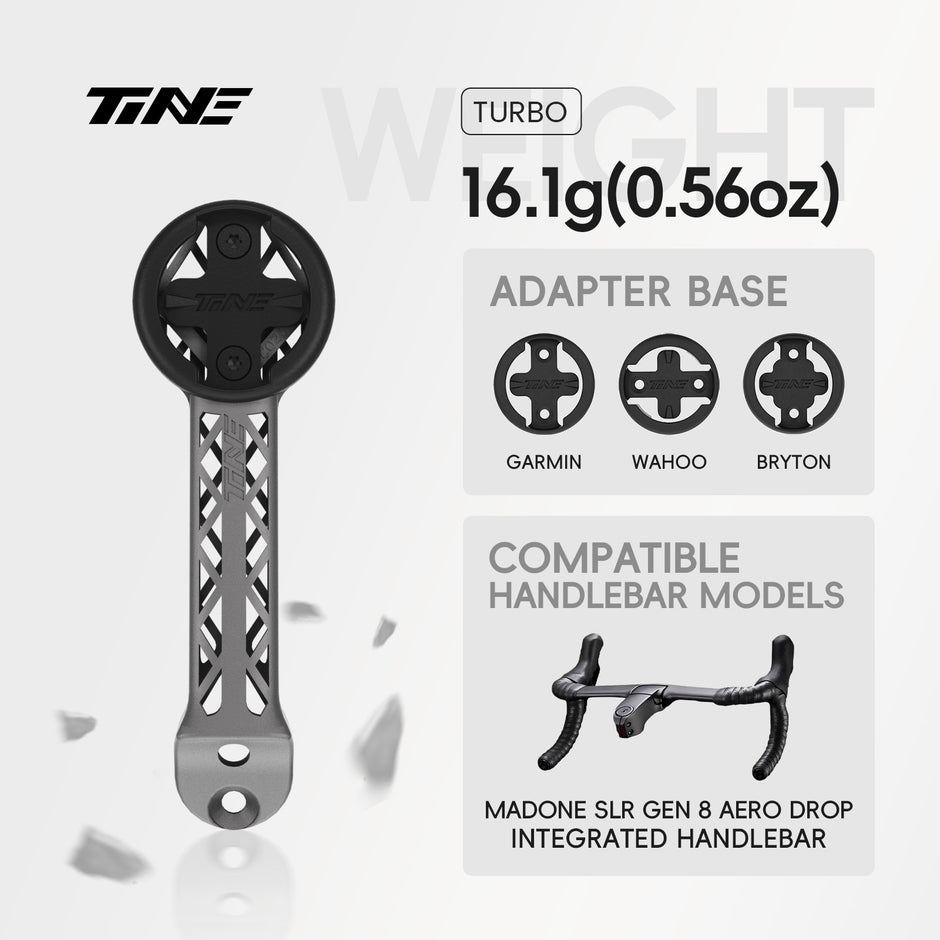 TiNE TREK Madone SLR Gen 8 Aero Drop | Titanium Bicycle Computer Mount