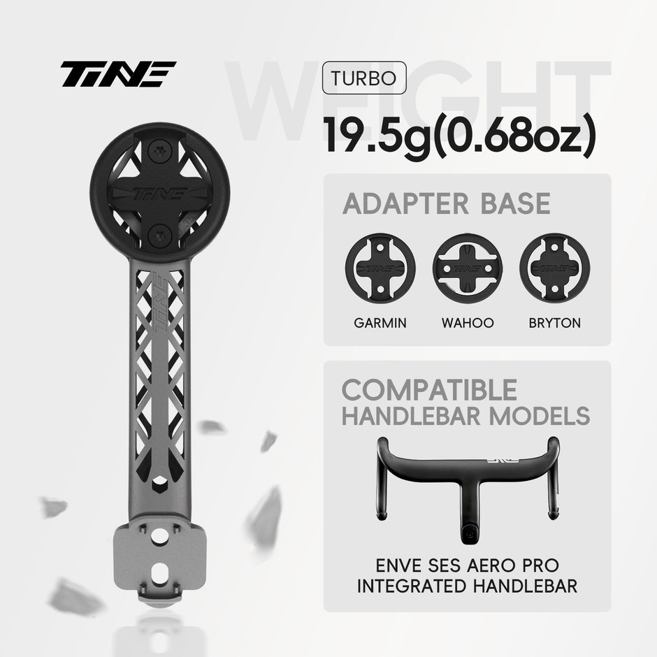 TiNE ENVE SES AERO PRO | Titanium Bicycle Computer Mount