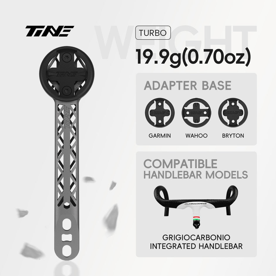 TiNE GRIGIOCARBONIO roadbikes handlebars | Titanium Bicycle Computer Mount
