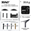 TINE ultra-light seat clamp heads for Colnago V5RS gloss black seatpost