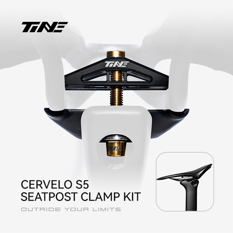 TINE Cervelo S5 carbon fiber seatpost balance kit - titanium alloy clamp