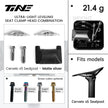 TINE Cervelo S5 carbon fiber seatpost kit - matte silver post & screw options