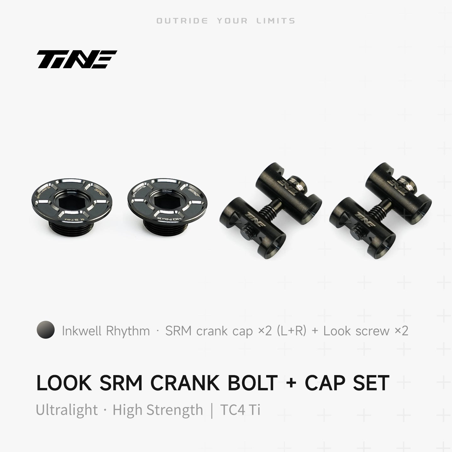 THM/SRM Crank Cover + Screw Set – Titanium Ultralight Modification Kit