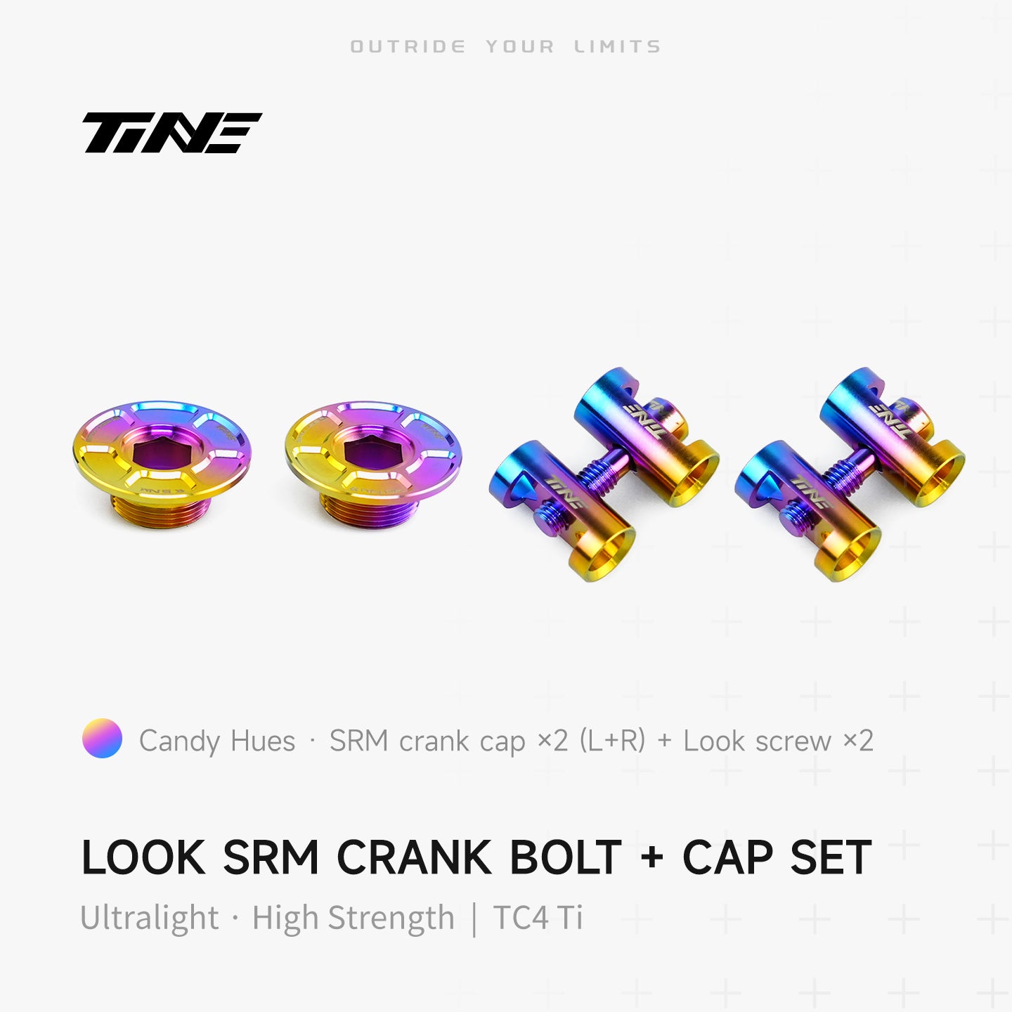 THM/SRM Crank Cover + Screw Set – Titanium Ultralight Modification Kit