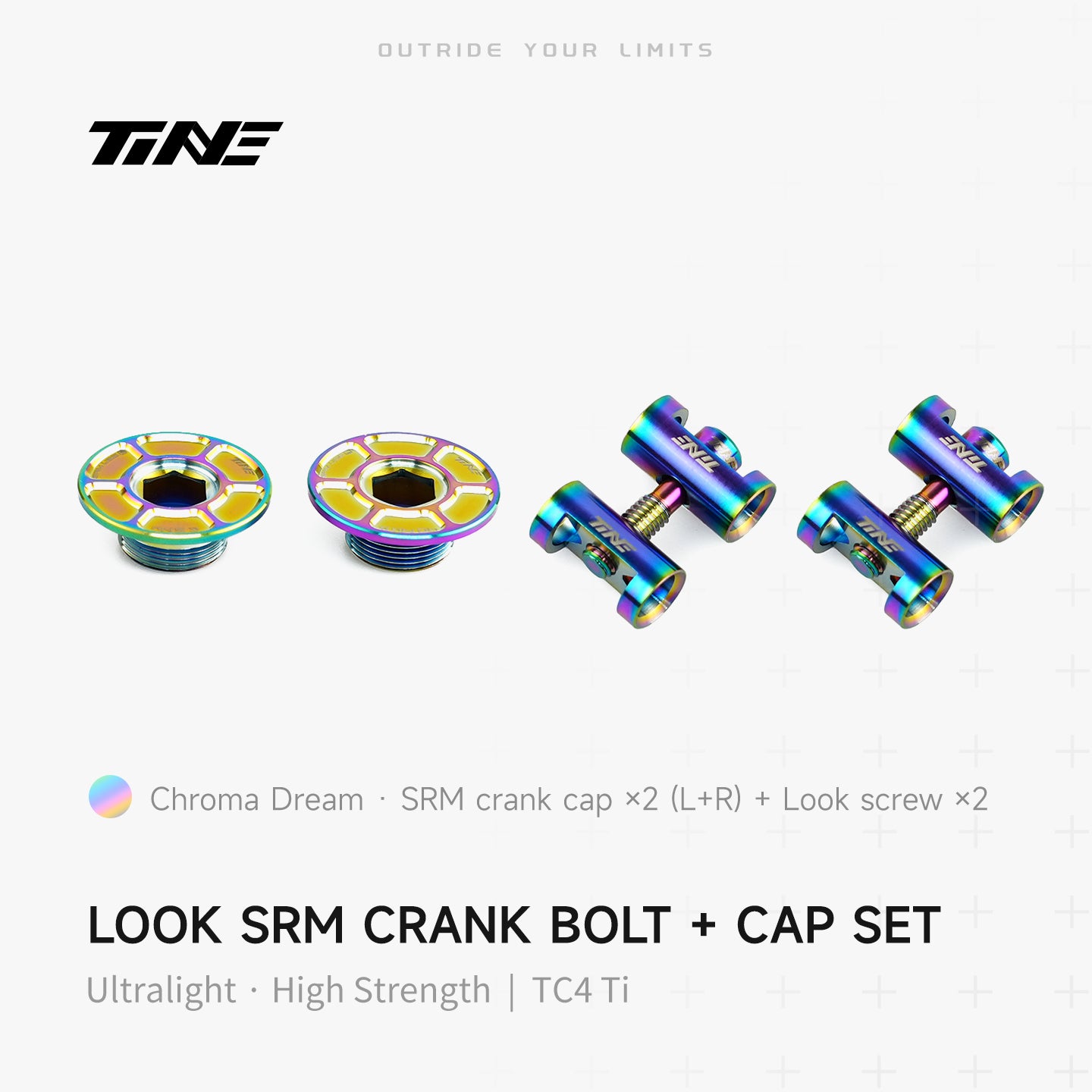 THM/SRM Crank Cover + Screw Set – Titanium Ultralight Modification Kit