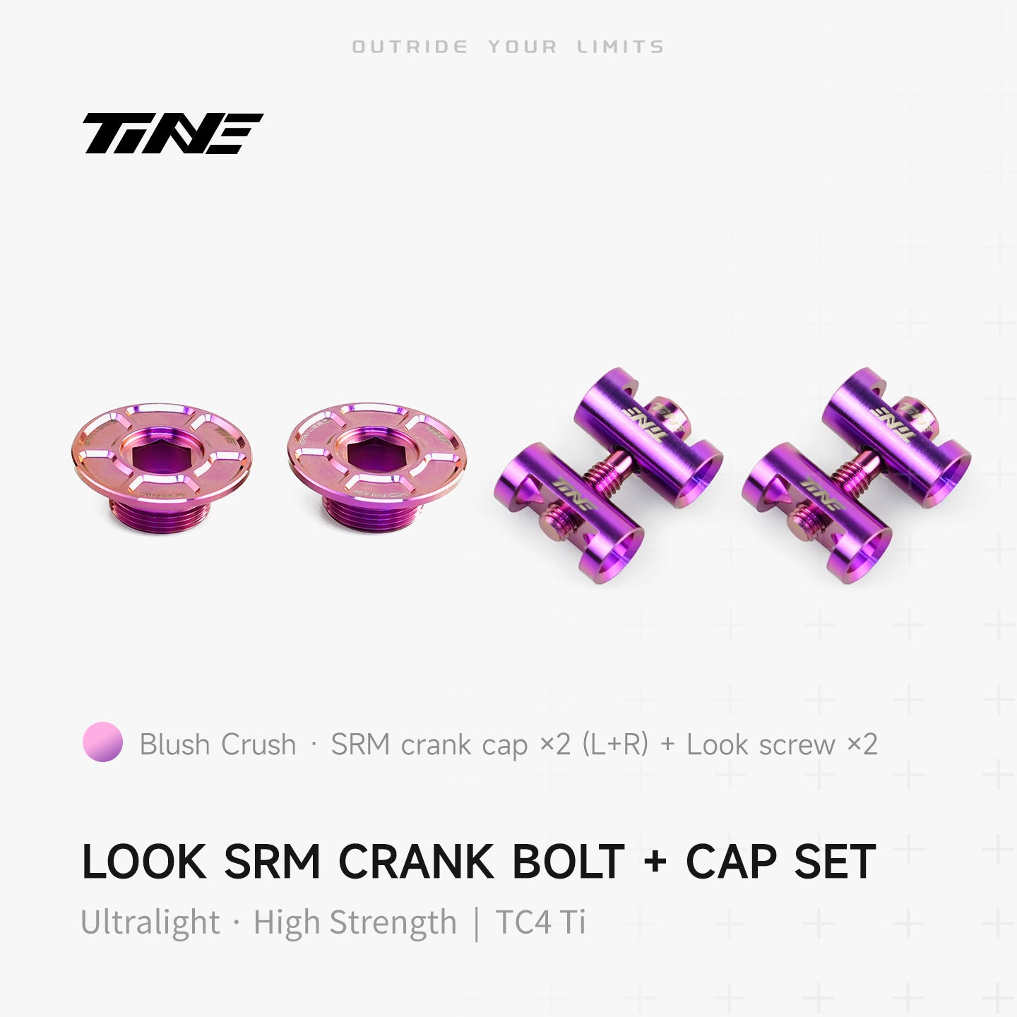 THM/SRM Crank Cover + Screw Set – Titanium Ultralight Modification Kit