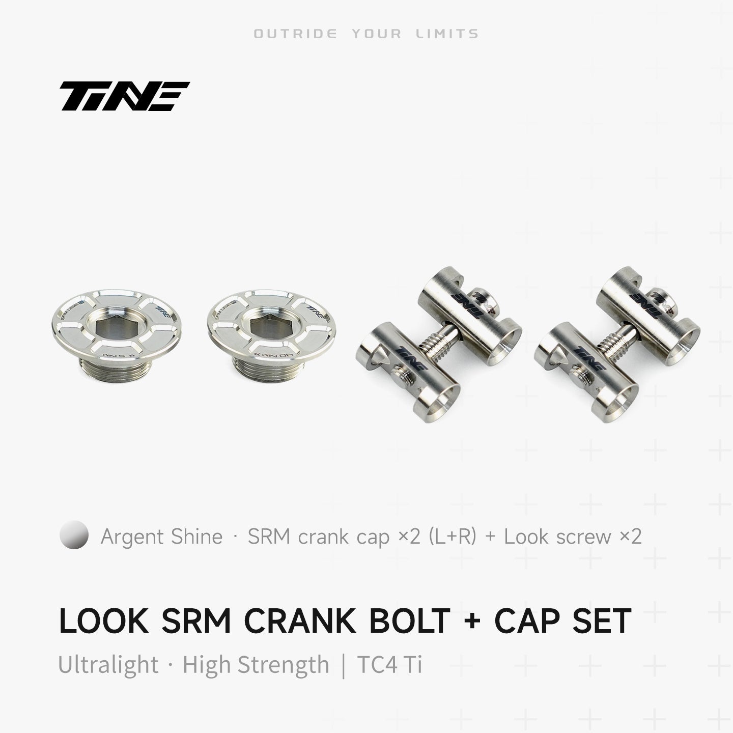 THM/SRM Crank Cover + Screw Set – Titanium Ultralight Modification Kit