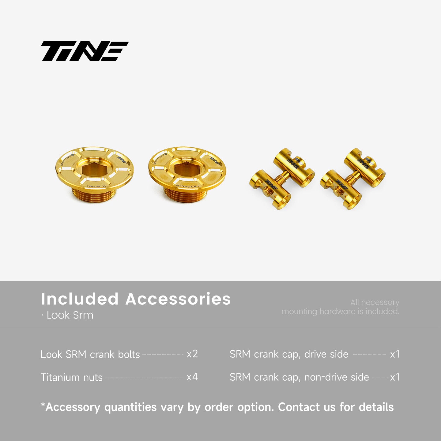 THM/SRM Crank Cover + Screw Set – Titanium Ultralight Modification Kit