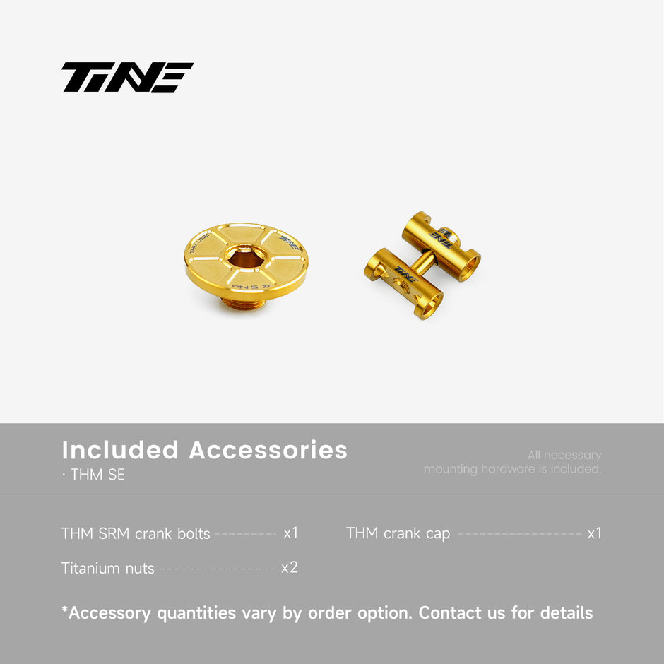 THM/SRM Crank Cover + Screw Set – Titanium Ultralight Modification Kit