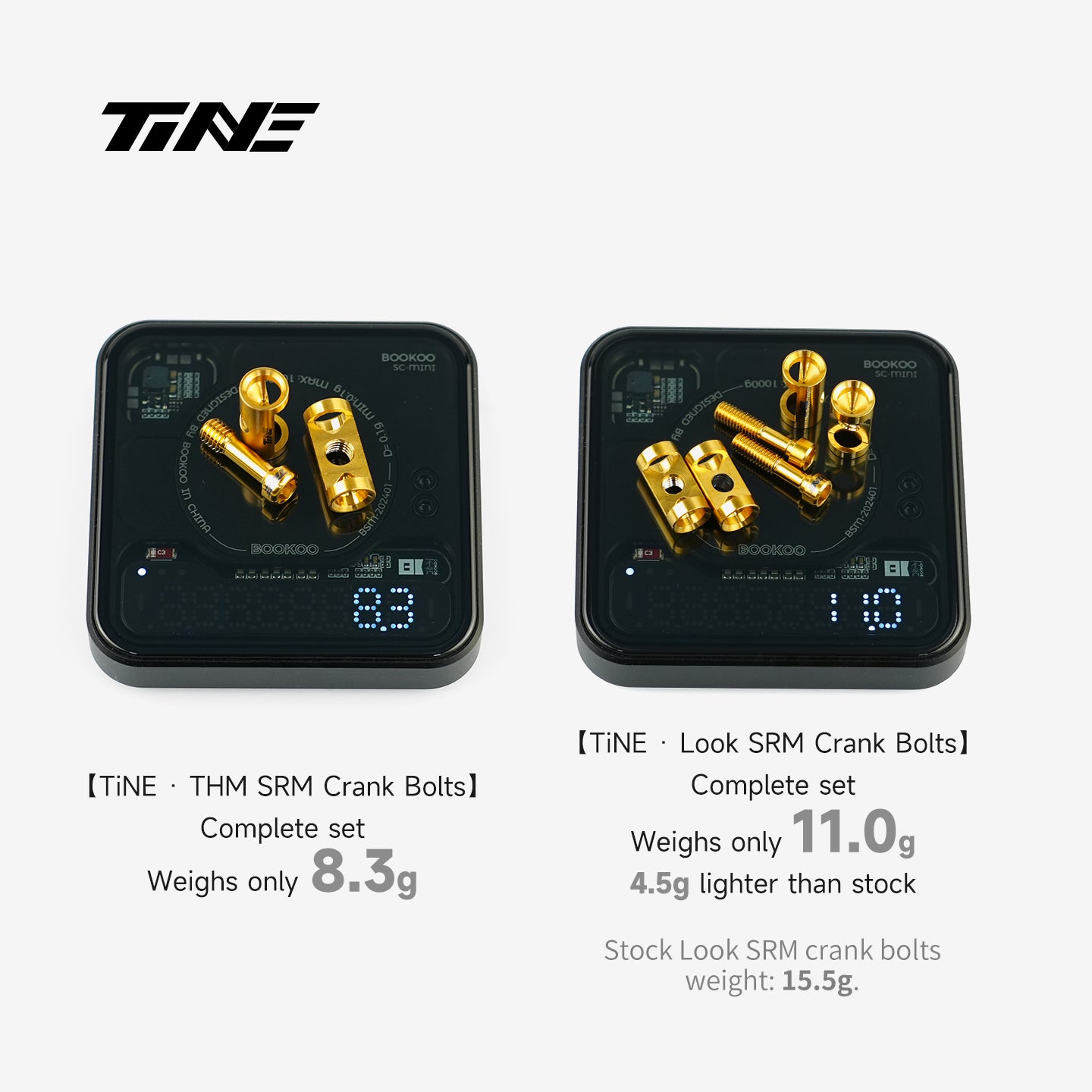 THM/SRM Crank Cover + Screw Set – Titanium Ultralight Modification Kit