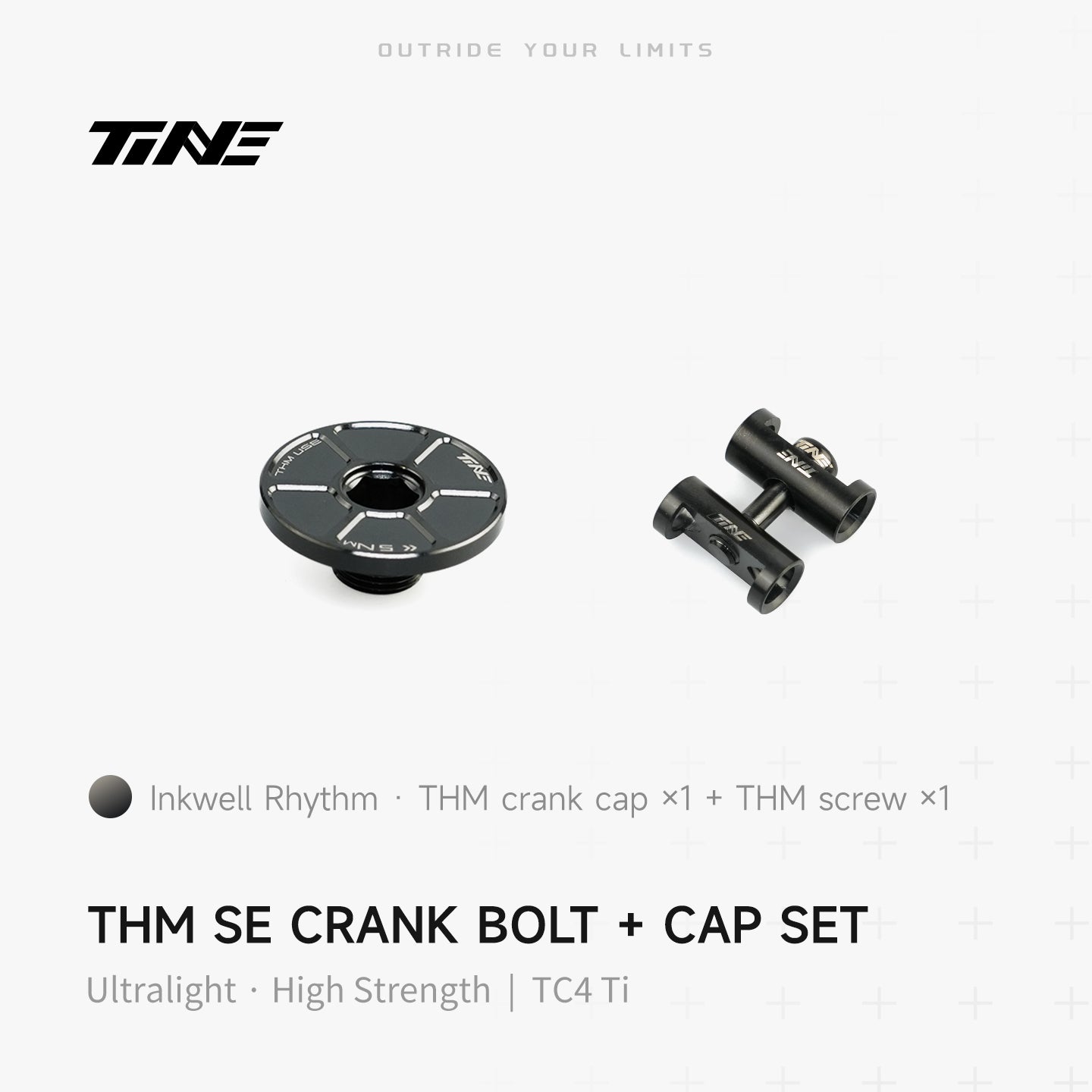 THM/SRM Crank Cover + Screw Set – Titanium Ultralight Modification Kit