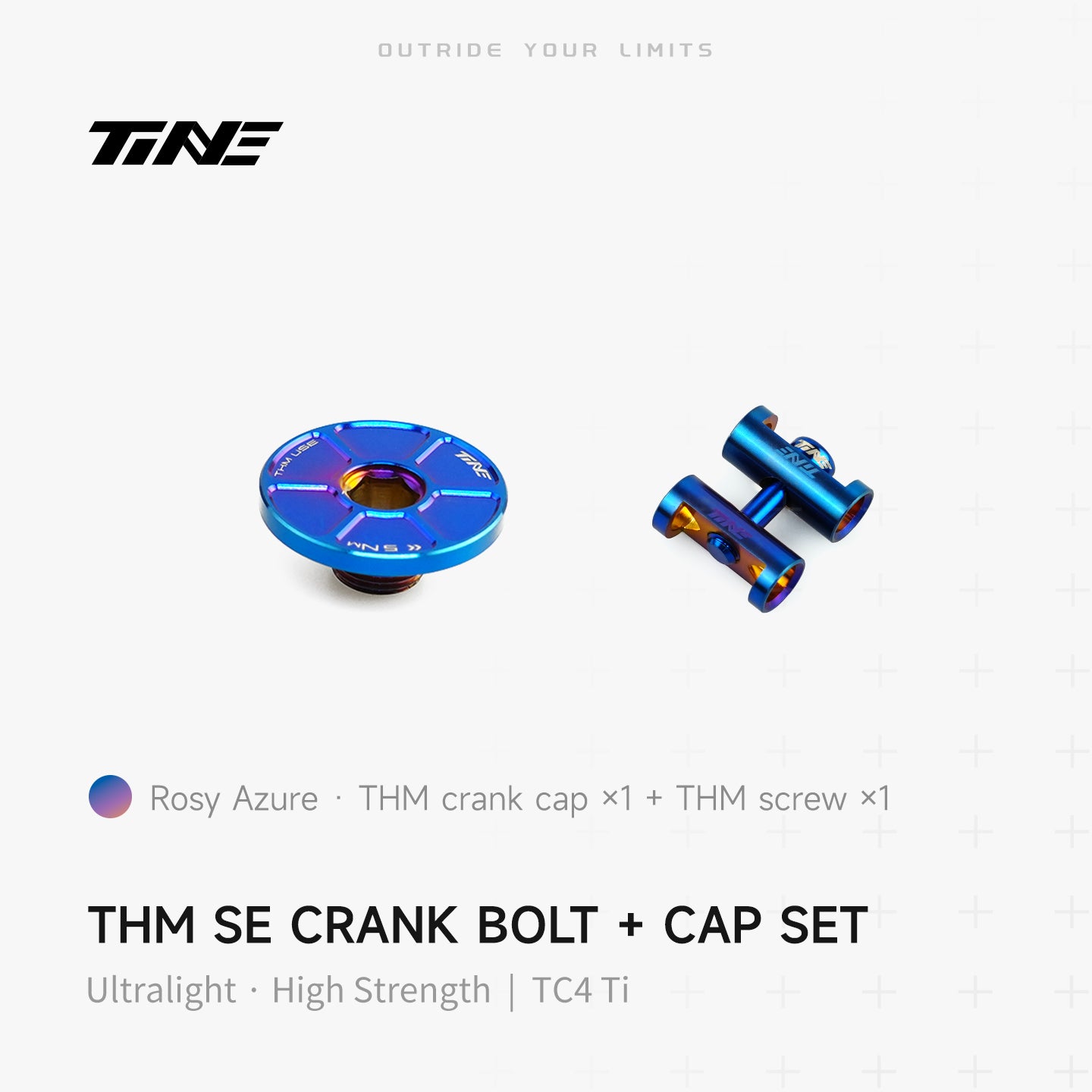 THM/SRM Crank Cover + Screw Set – Titanium Ultralight Modification Kit