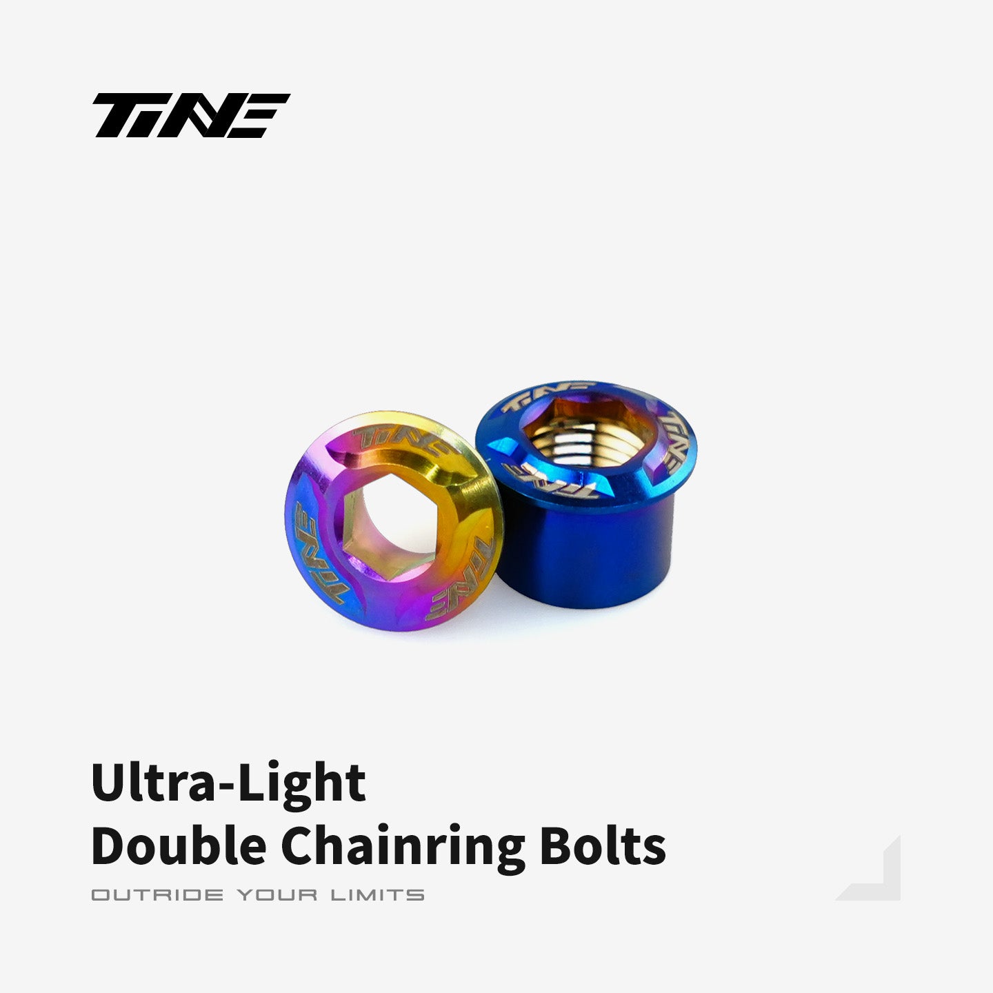 Titanium double chainring bolts roadbike – ultralight 2.0g pro kit top