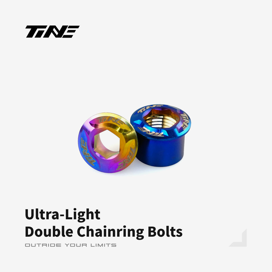 Titanium double chainring bolts roadbike – ultralight 2.0g pro kit top
