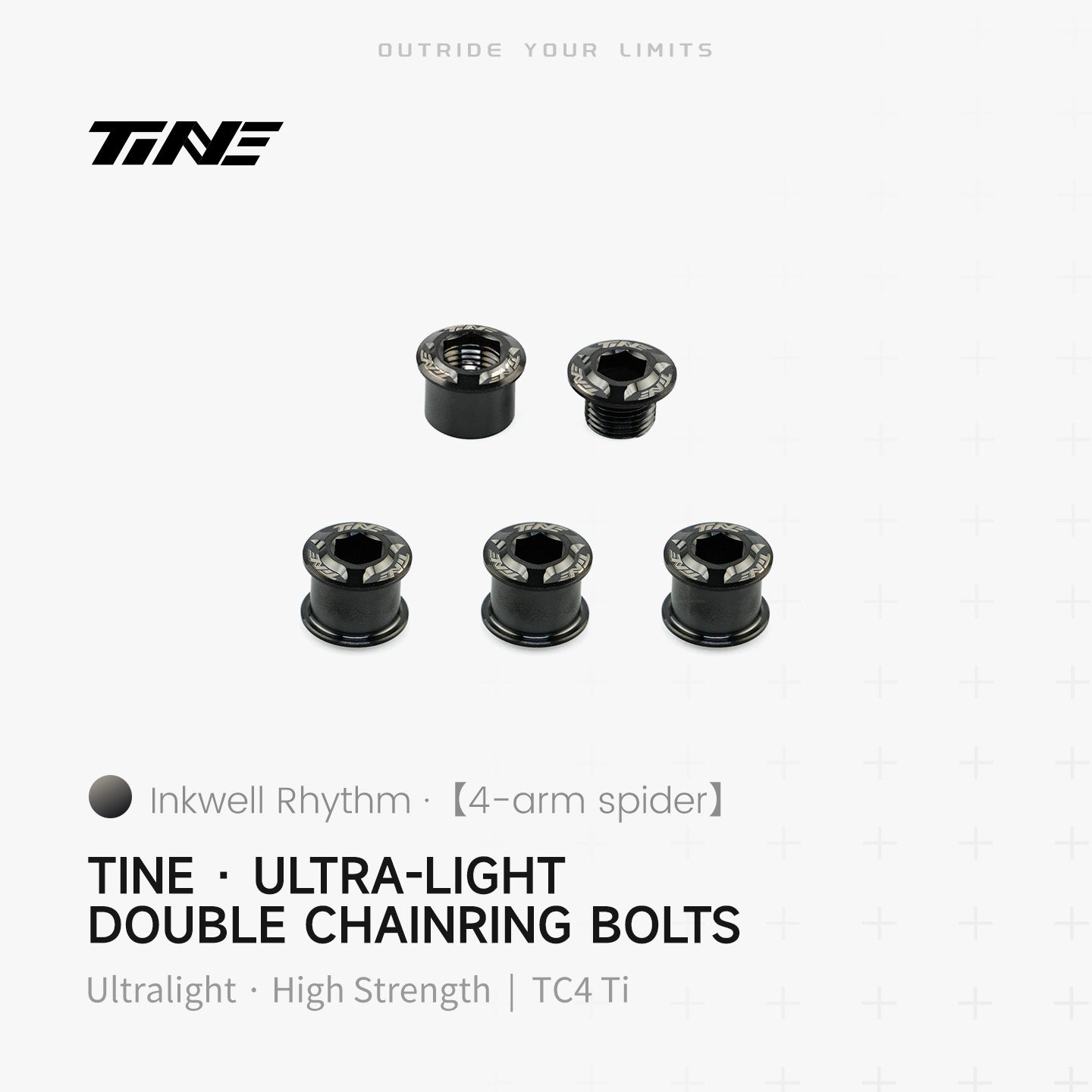 Titanium double chainring bolts roadbike – ultralight 2.0g pro kit top