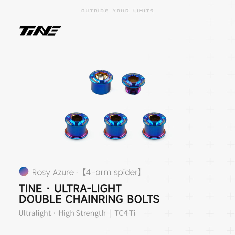 Titanium double chainring bolts roadbike – ultralight 2.0g pro kit top