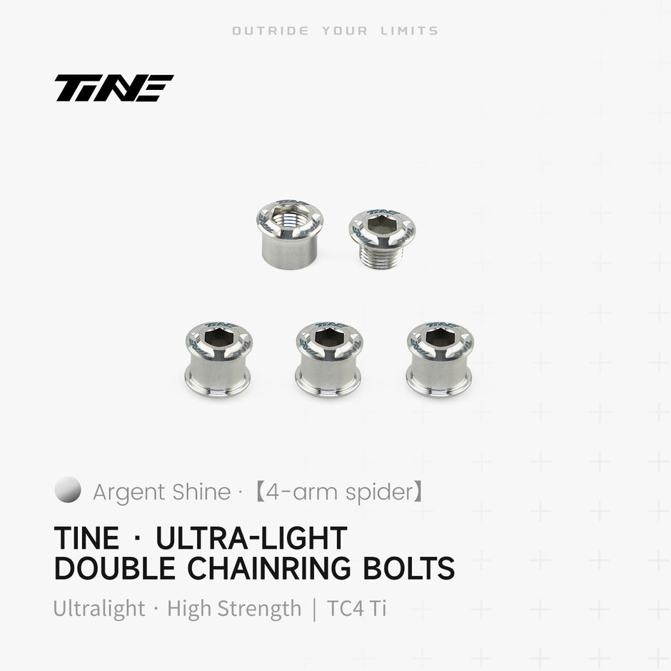 Titanium double chainring bolts roadbike – ultralight 2.0g pro kit top