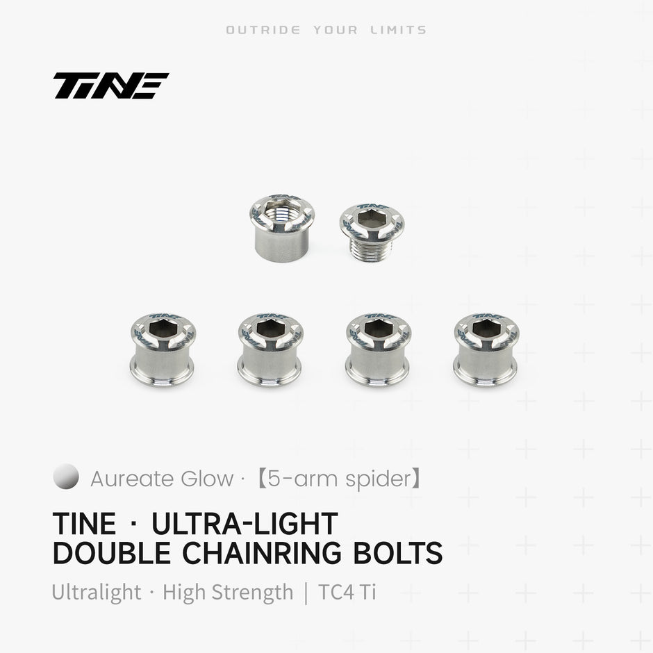 Titanium double chainring bolts roadbike – ultralight 2.0g pro kit top