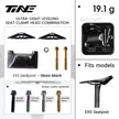 TiNE EXS carbon fiber seatpost clamp kit matte black