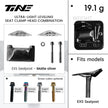 TiNE EXS carbon fiber seatpost clamp kit matte silver