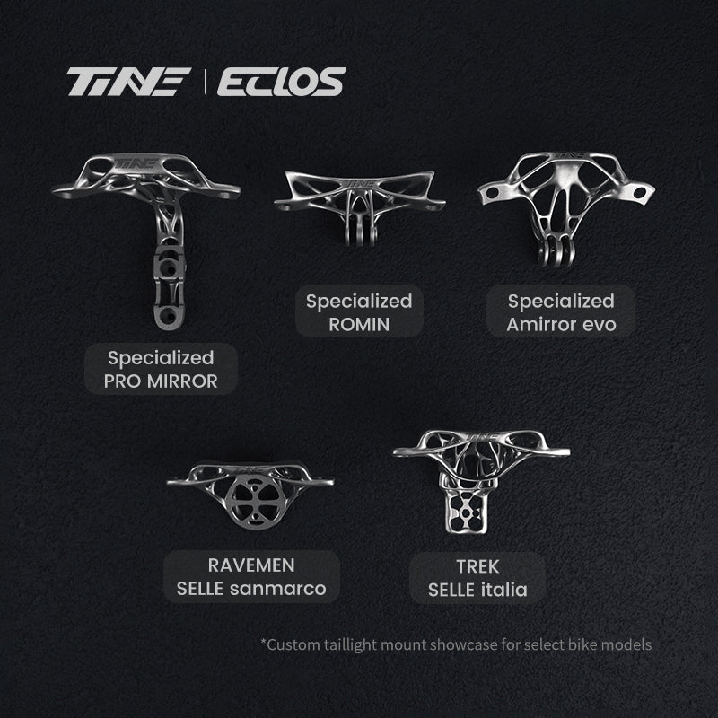 Eclos series Titanium alloy bionics taillight bracket for road bikes
