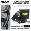 TiNE TECH Fenglan Series black honeycomb road bike handlebar tape set with plugs