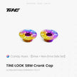 TiNE TECH premium titanium crank cover set - Candy Hues color, drive + non-drive side