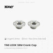 TiNE TECH titanium LOOK SRM crank cover upgrade kit - Argent Shine