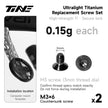 Ultralight TC4 Titanium Replacement Bolts – Bike Repair Kit Pro