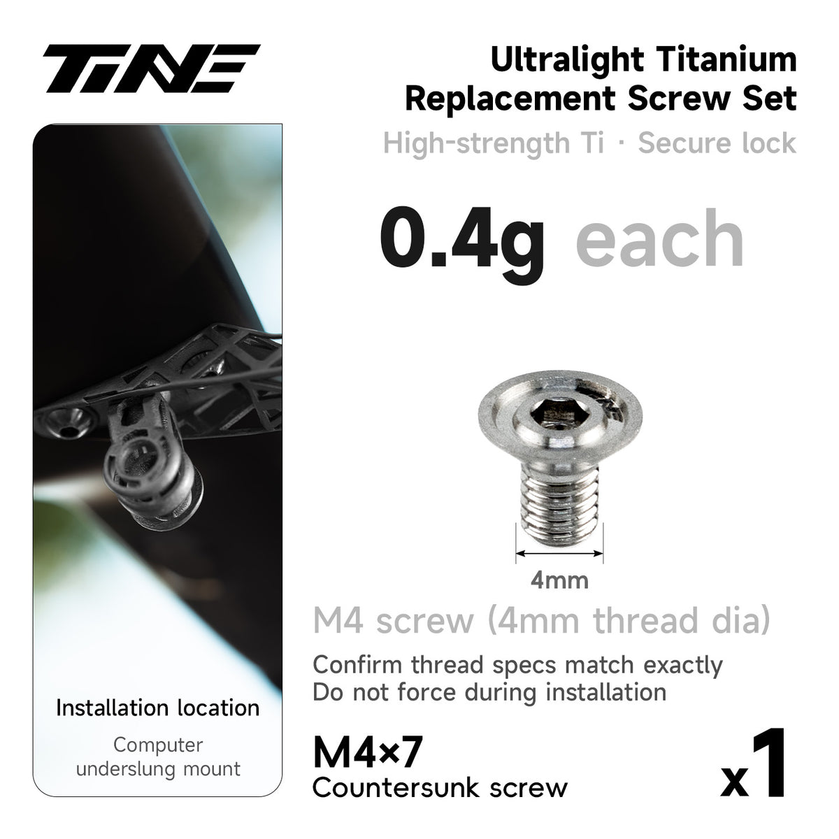 Ultralight TC4 Titanium Replacement Bolts – Bike Repair Kit Pro