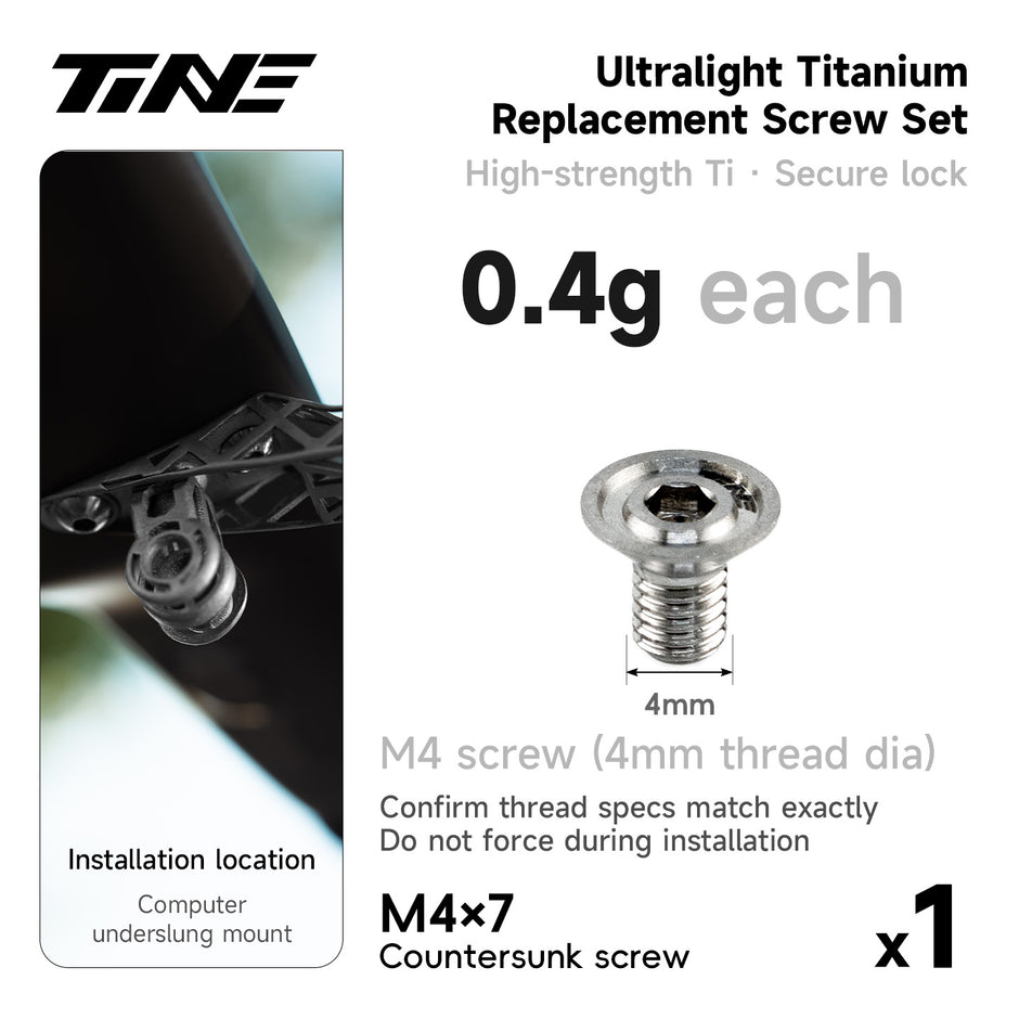Ultralight TC4 Titanium Replacement Bolts – Bike Repair Kit Pro