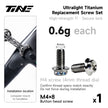 Ultralight TC4 Titanium Replacement Bolts – Bike Repair Kit Pro