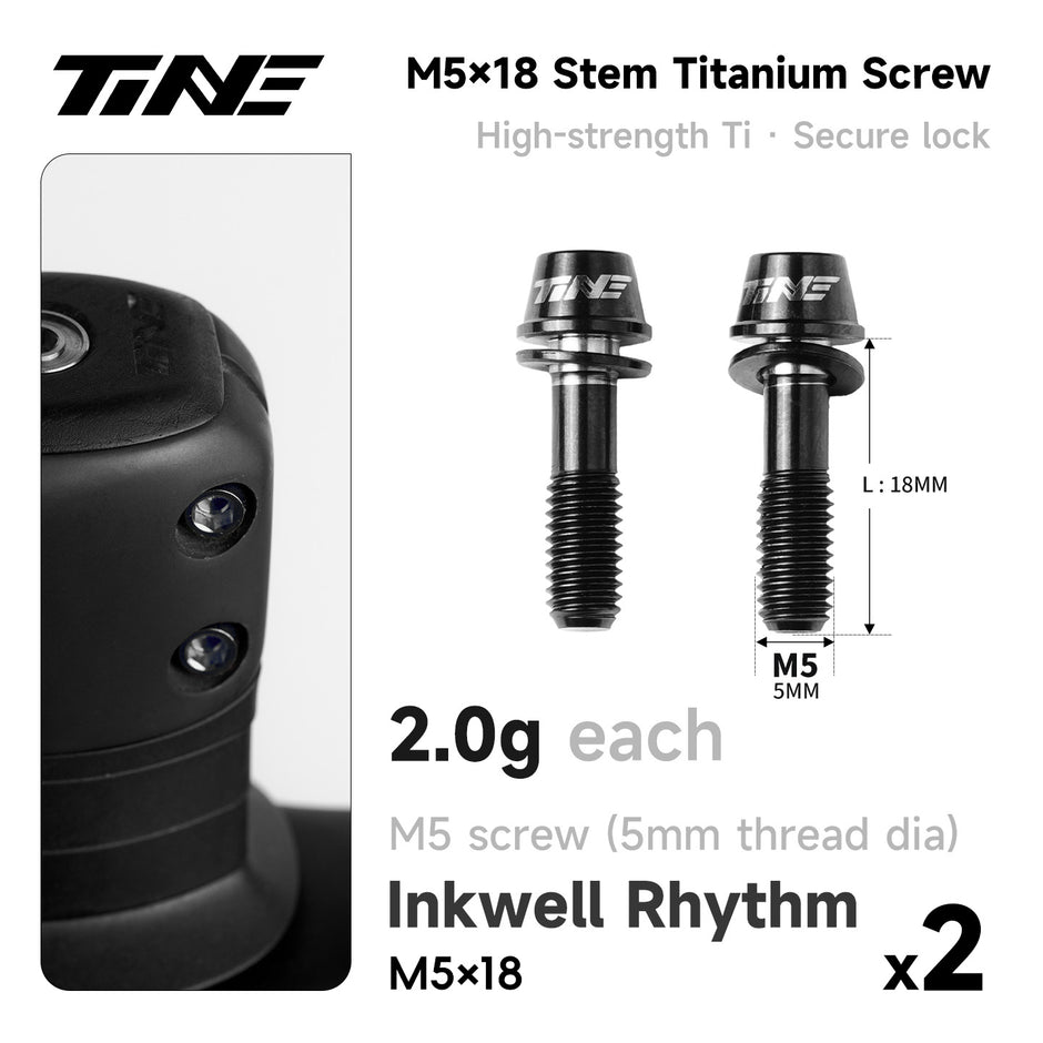 M5*18 · Titanium Stem Screw Set | Road & Mountain Bikes Ultralight Pro