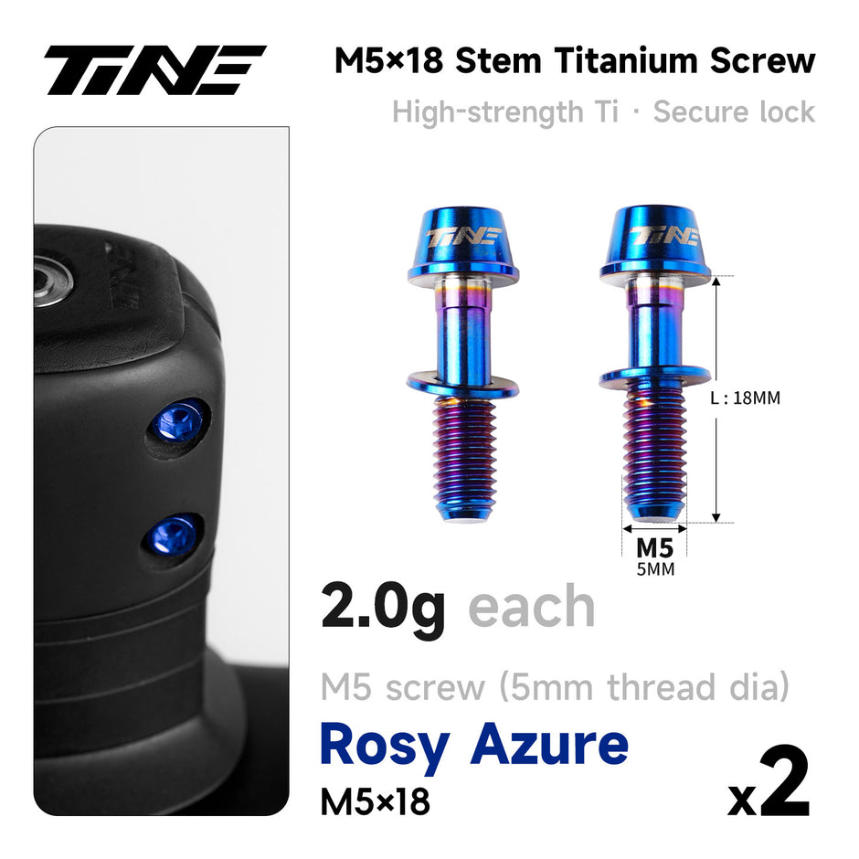 M5*18 · Titanium Stem Screw Set | Road & Mountain Bikes Ultralight Pro