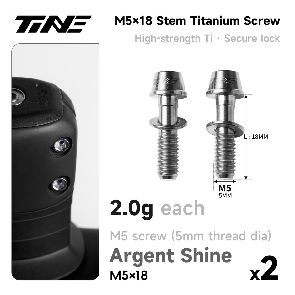 M5*18 · Titanium Stem Screw Set | Road & Mountain Bikes Ultralight Pro