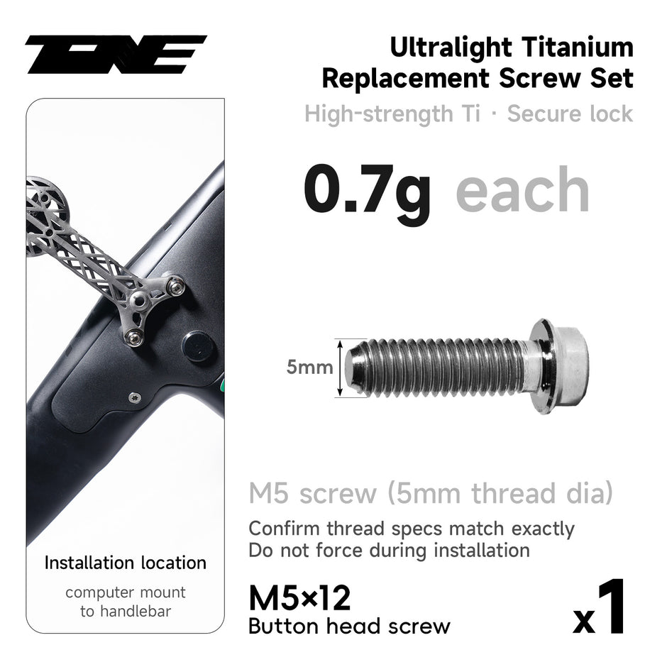 Ultralight TC4 Titanium Replacement Bolts – Bike Repair Kit Pro