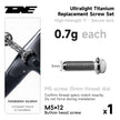Ultralight TC4 Titanium Replacement Bolts – Bike Repair Kit Pro