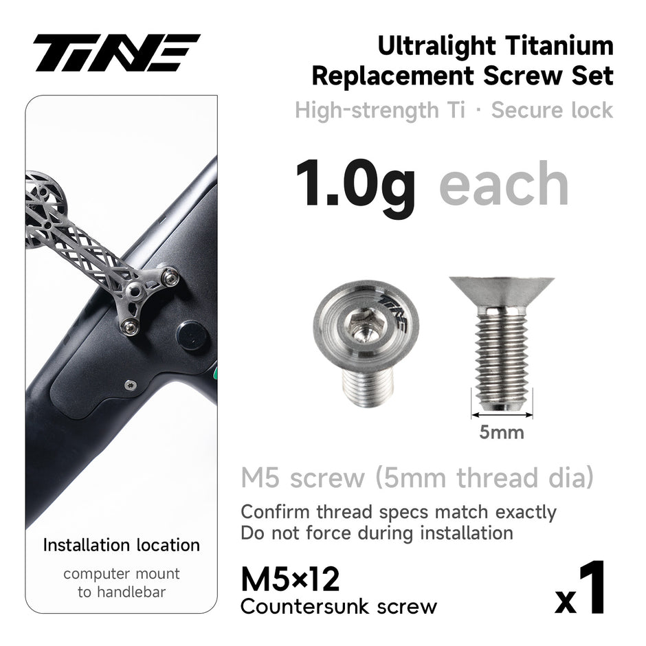 Ultralight TC4 Titanium Replacement Bolts – Bike Repair Kit Pro